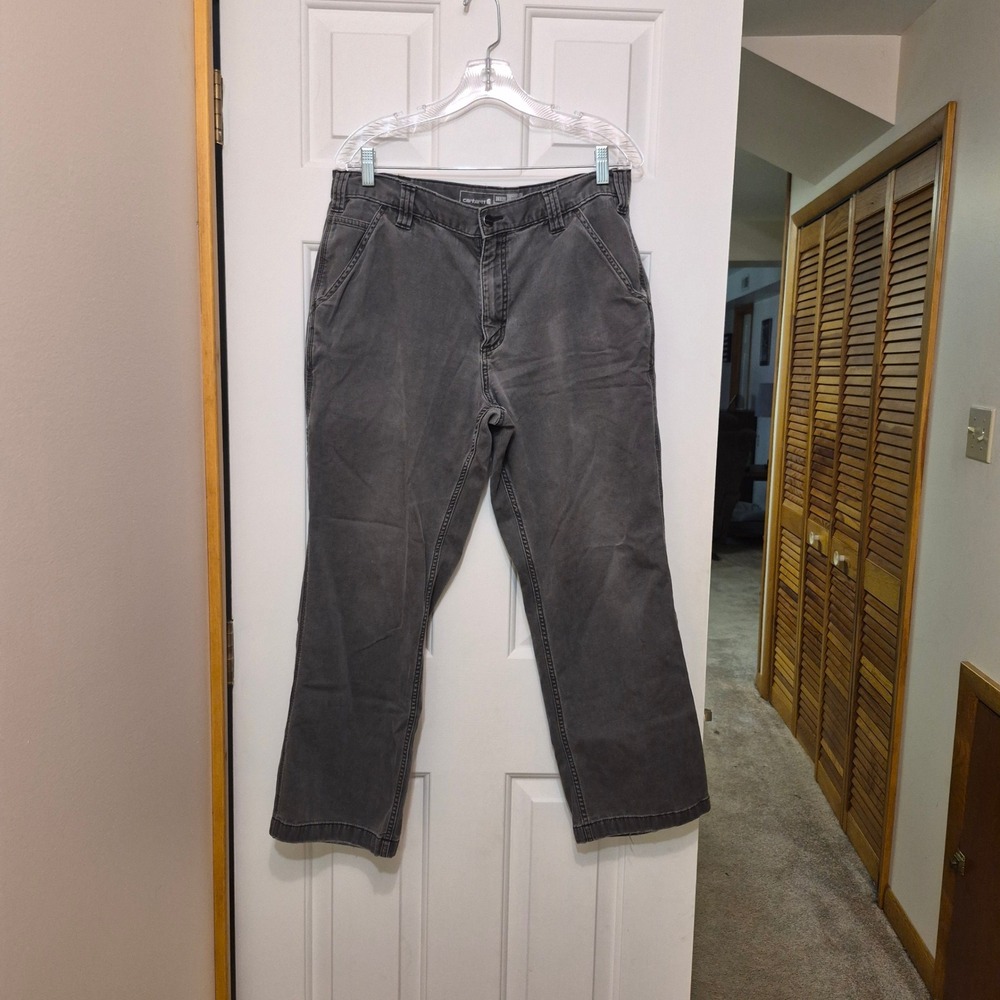 Carhartt 102291 Rugged Flex Relaxed Fit Work Pants Mens 36x30 Shadow Gray